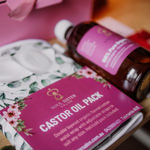 Organic Castor Oil 100mL and Wrap Bundle