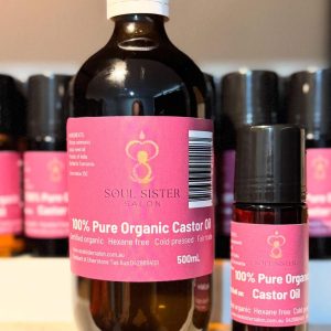 500mL Castor Oil and Roll on Applicator bottle